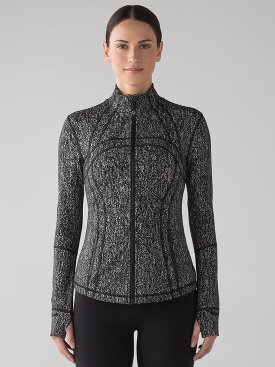 lululemon athletica Jackets & Blazers - Lululemon Define Running Luon Suited Jacquard Black White Jacket Size 4